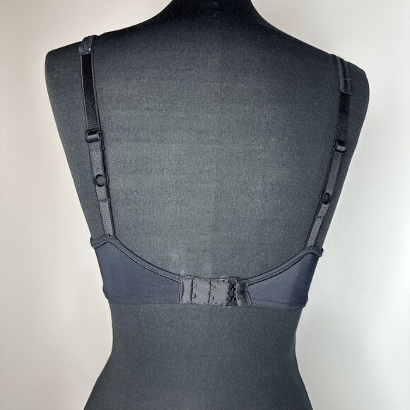 Vintage Warners Pure Electricity Sheer Black Unlined Underwire Bra Size 34C - Picture 6 of 10
